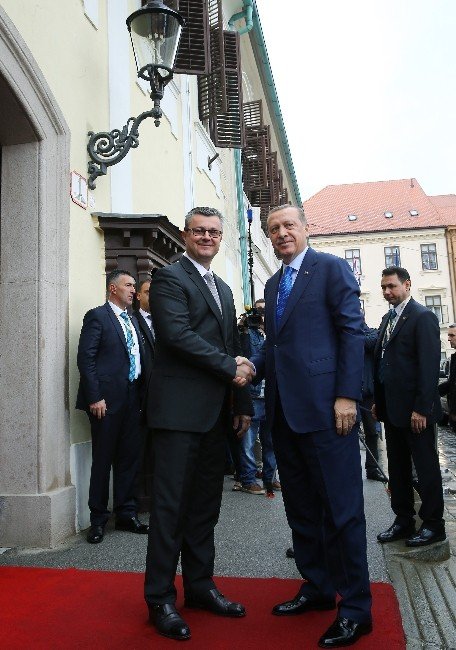 Cumhurbaşkanı Erdoğan, Hırvatistan Başbakanı Oreşkoviç’le Görüştü