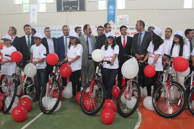 Cizre’de Obeziteye Karşı 466 Bisiklet Dağıtıldı