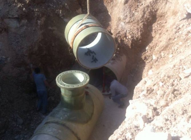 Bombalı saldırıda hasar gören su şebekesi onarıldı