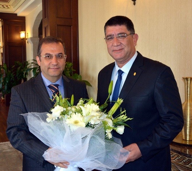 Aesob Başkanı’nın İlk Ziyareti Antalya Valisi Muammer Türker’e