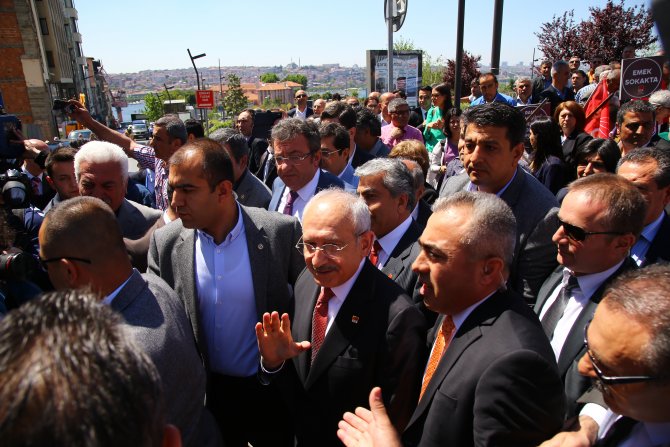 Kılıçdaroğlu'na işçi protestosu