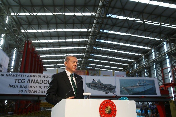 Cumhurbaşkanı Erdoğan: “Bu Gemi Gerektiğinde Dünyanın Her Köşesinde Askeri Operasyon Yapabilecek”