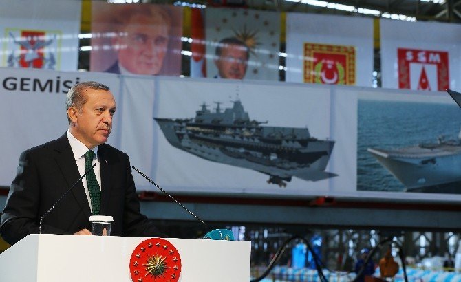 Cumhurbaşkanı Erdoğan: “Bu Gemi Gerektiğinde Dünyanın Her Köşesinde Askeri Operasyon Yapabilecek”