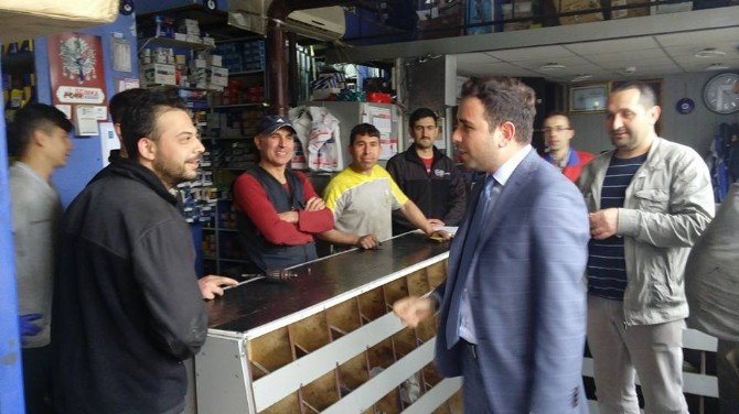 Milletvekili İshak Gazel, Sanayi Sitesi Esnaflarını Ziyaret Etti