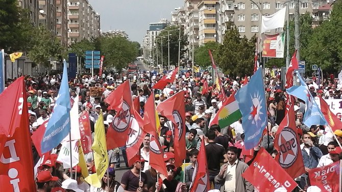 Diyarbakır’da 1 Mayıs’a katılım az oldu