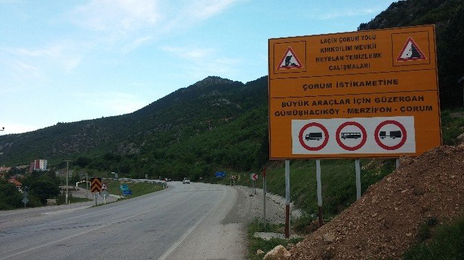 Çorum-osmancık Karayolu’nun Kırkdilim Bölümü Ulaşıma Kapatıldı