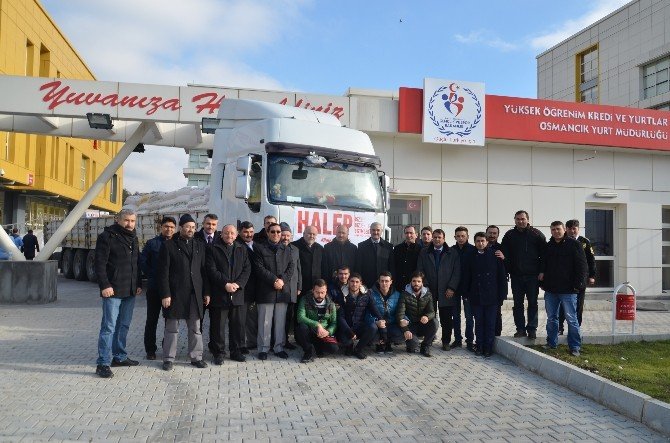 Osmancık KYK’nın Yardım Tır’ı Yola Çıktı