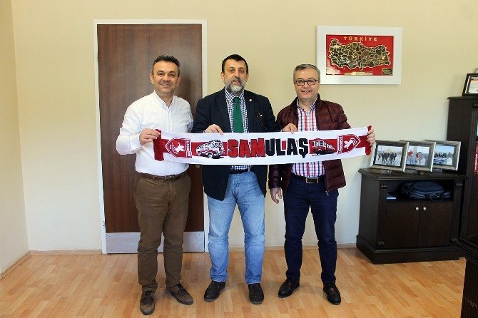 Bursaspor Genel Müdürü Başoğlu Samulaş’a konuk oldu