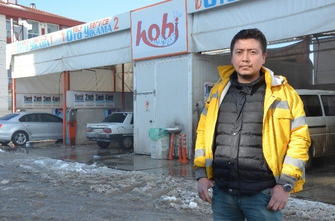 Soğuk hava oto yıkamacıları etkiledi