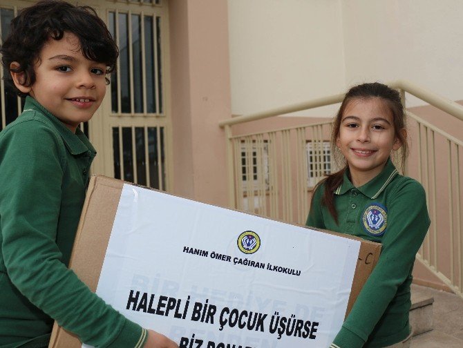Öğrencilerden Halepli çocuklara yardım
