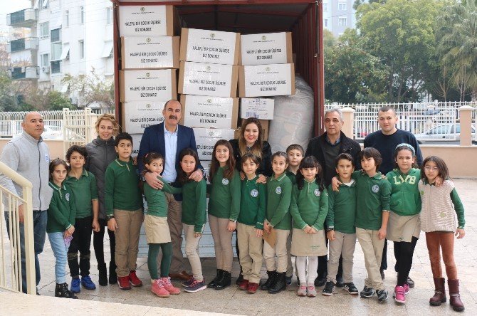 Öğrencilerden Halepli çocuklara yardım