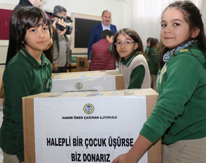 Öğrencilerden Halepli çocuklara yardım