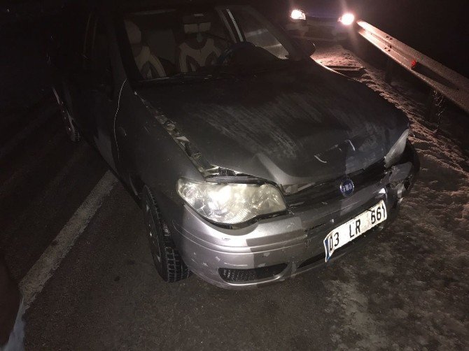 Dinar’da zincirleme trafik kazası: 1 yaralı