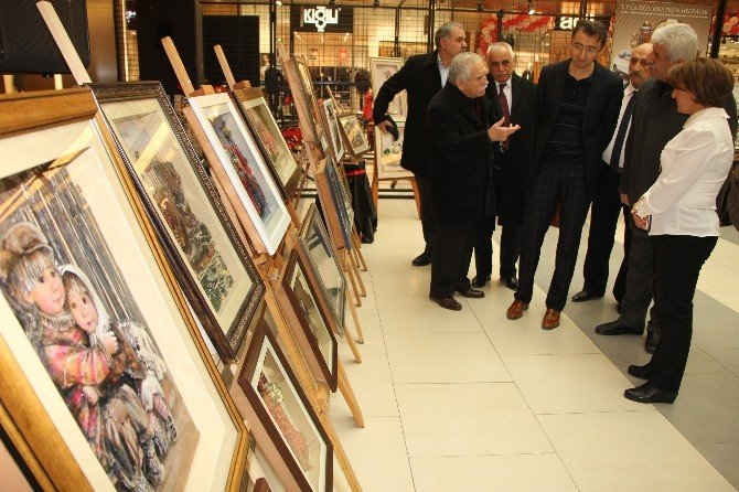 AVM’de Kağıt Rölyef Atölye sergisi açıldı