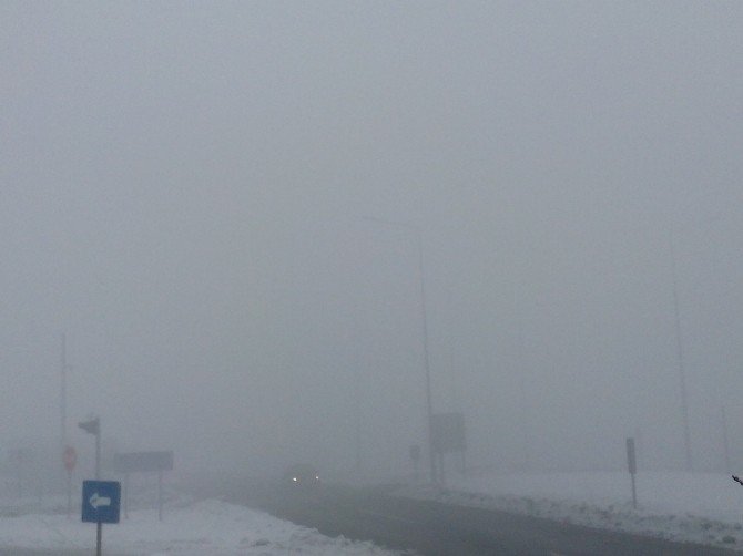 Iğdır-Erzurum karayolunda yoğun sis