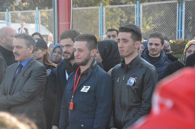 Diyarbakır’da şehit olan polis memuru Özcan’ın naaşı Trabzon’a getirildi
