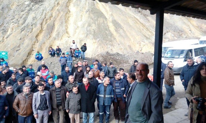 Şirvan maden ocağında iş bırakma eylemi