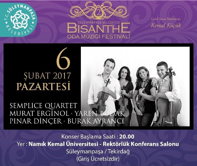 2. Bisanthe Oda Müziği Festivali 4 Şubat’ta başlıyor