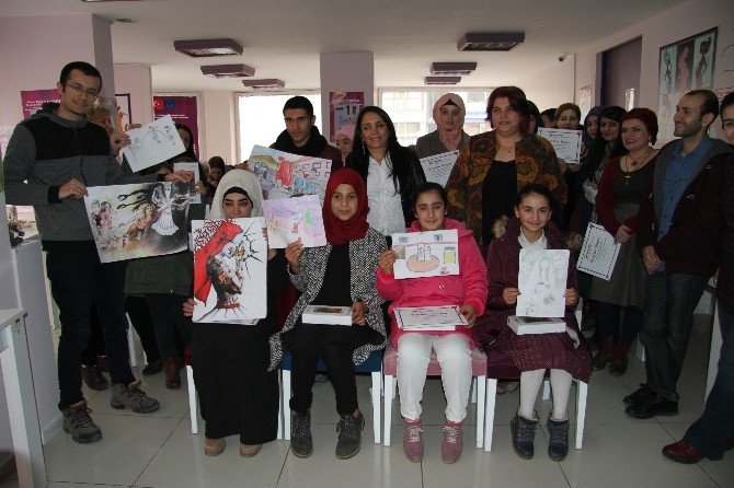 "Çocuk Evliliklere Hayır" resim yarışmasının ödülleri verildi
