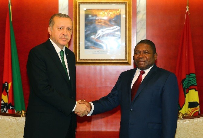 Erdoğan, Mozambik Cumhurbaşkanı Nyusi ile görüştü