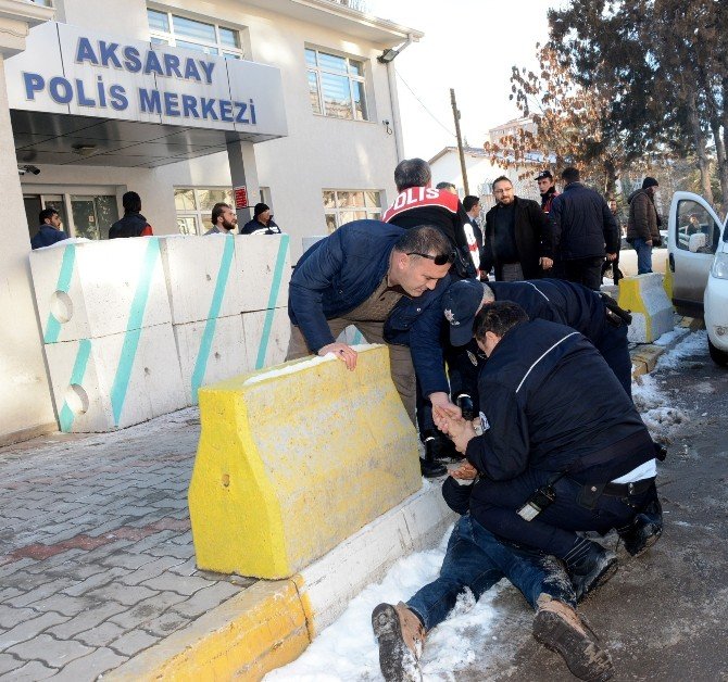 Aksaray’da polis-şüpheli kovalamacası film sahnelerini aratmadı