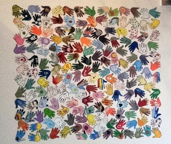 İzini bırak duvar boyama etkinliği