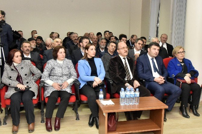 Maliye Bakanı Naci Ağbal Gümüşhane’de işverenlerle buluştu