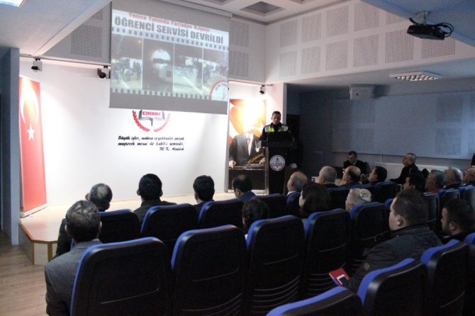Edirne’de ‘Öğrenci Taşıma Güvenliği’ toplantısı