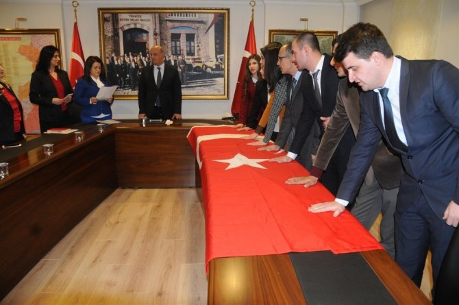 Aday memurlar yemin etti