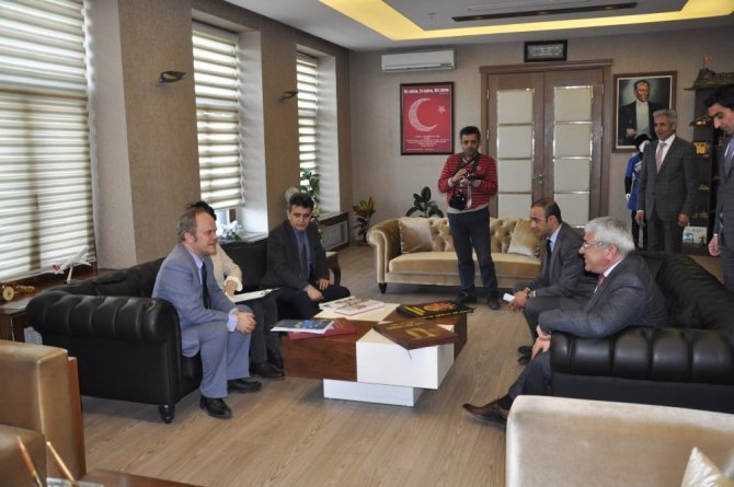 AB Türkiye Delegasyonu Poupeau’dan Başkan Karaçanta’ya ziyaret