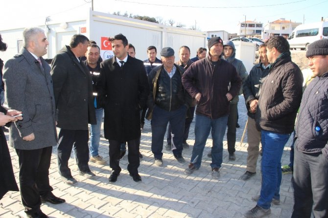 UEDAŞ yetkilileri deprem bölgesini ziyaret etti