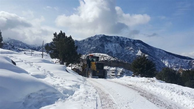 Artvin’de karla mücadele çalışmaları devam ediyor