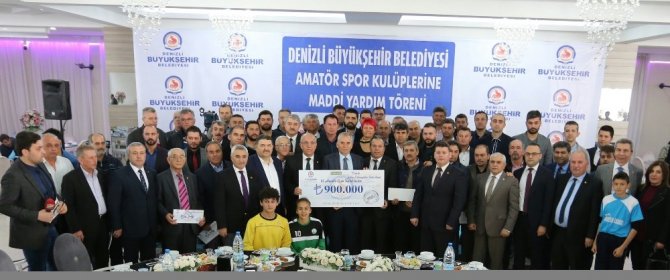 Denizli Büyükşehir’den 97 amatör spor kulübüne 900 bin TL destek
