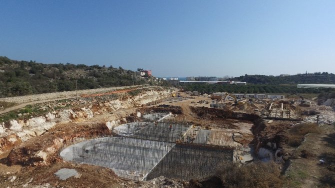 Limonlu-Kumkuyu atıksu arıtma tesisi inşaat çalışmaları devam ediyor