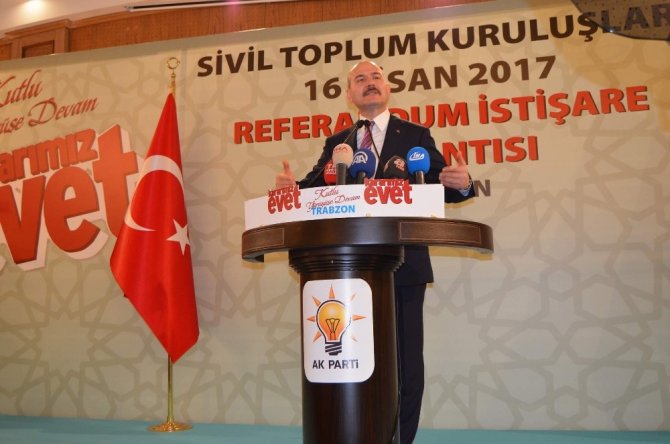 İçişleri Bakanı Soylu Trabzon’da STK temsilcileri ile buluştu