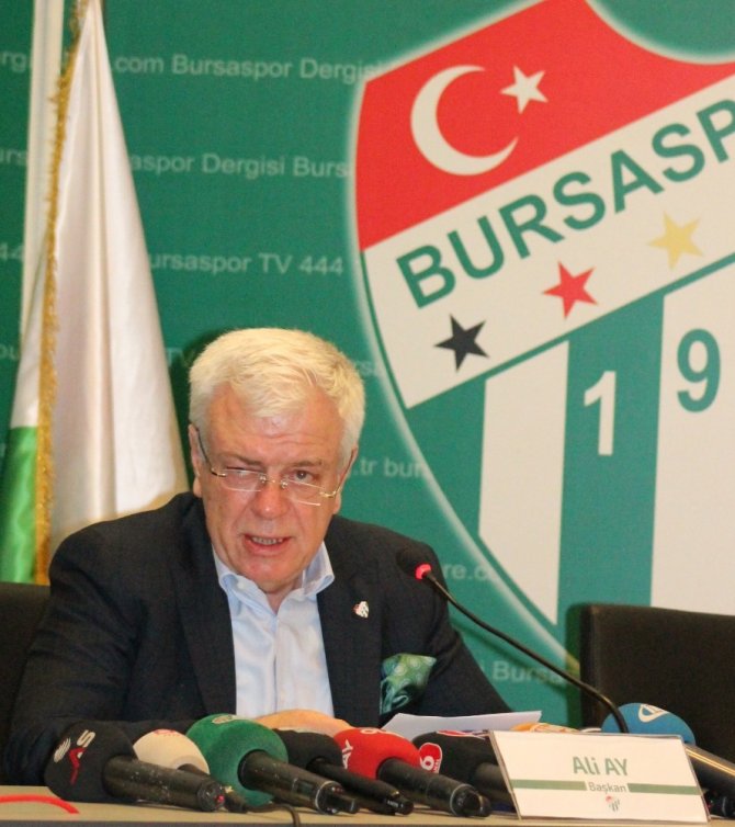 Ali Ay: "Bu olay Bursaspor tarihine kara leke olarak girmiştir"