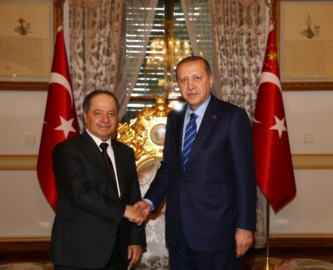 Cumhurbaşkanı Erdoğan, Mesut Barzani ’yi kabul etti