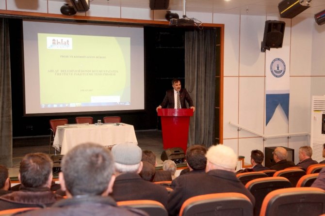 Ahlat Belediyesi yapılacak projelerini tanıttı