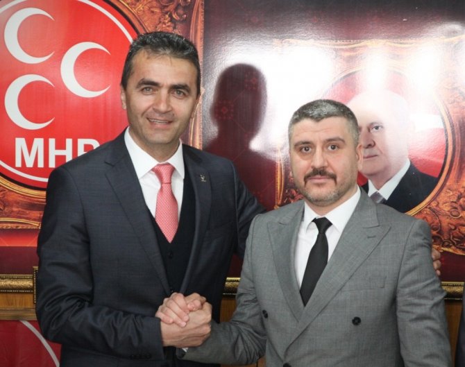AK Parti İl Başkanı Doğanay, MHP İl Başkanı Evcil’i ziyaret etti