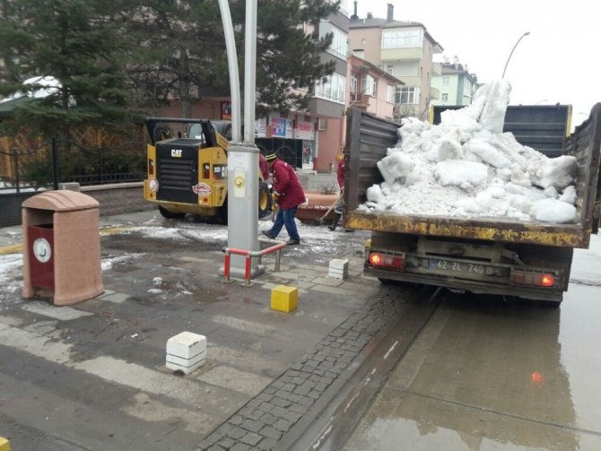 Seydişehir Belediyesinden kış temizliği