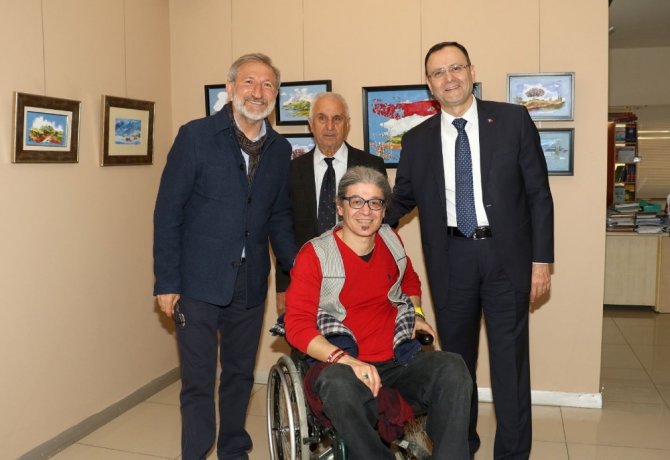 Tiyatro Sanatçısı Gafur Uzuner’den MTSO’da resim sergisi