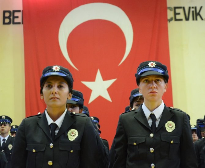 Aksaray’da 761 polis mesleğe ilk adımını attı