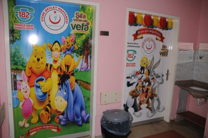 Cizre Devlet Hastanesinde çocuklara özel yenilik