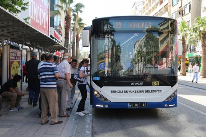 Denizli Büyükşehir otobüsleri Cuma günü ücretsiz