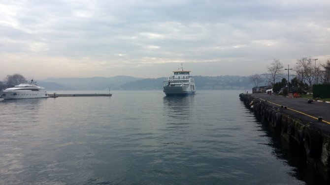 İstinye - Çubuklu arabalı vapur deneme seferleri havadan görüntülendi