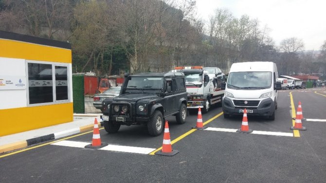 İstinye - Çubuklu arabalı vapur deneme seferleri havadan görüntülendi