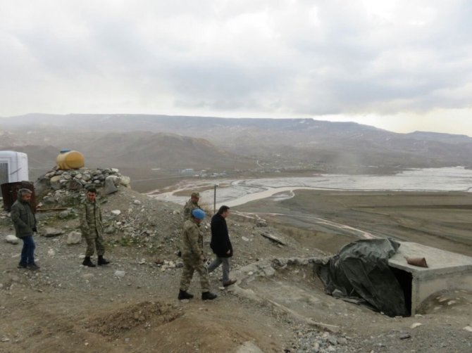 Kaymakam Ercan Öter, askeri üst bölgelerini ziyaret etti