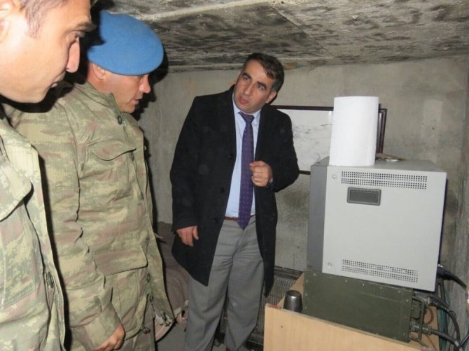 Kaymakam Ercan Öter, askeri üst bölgelerini ziyaret etti