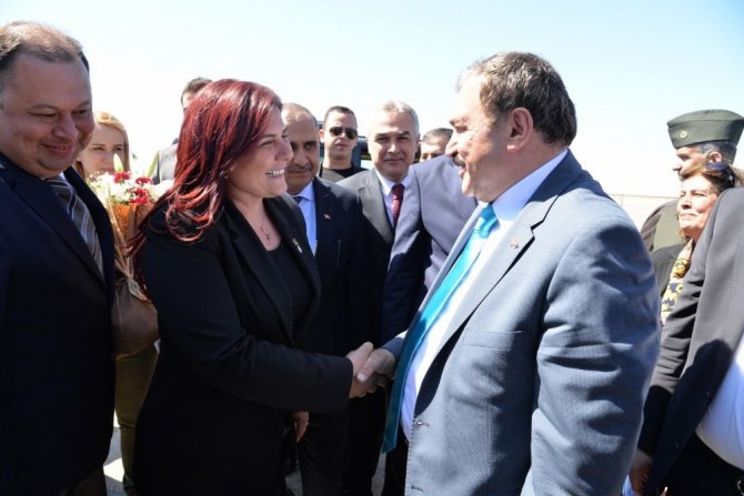 Başkan Çerçioğlu, Bakan Eroğlu’nu karşıladı