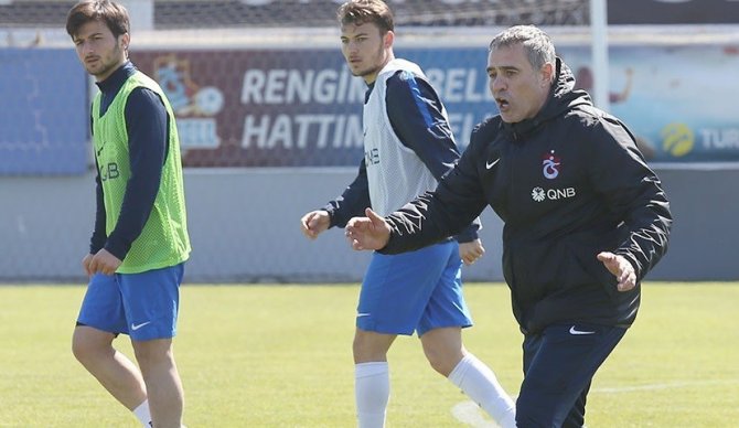 Trabzonspor, Çaykur Rizespor maçı hazırlıklarını sürdürdü